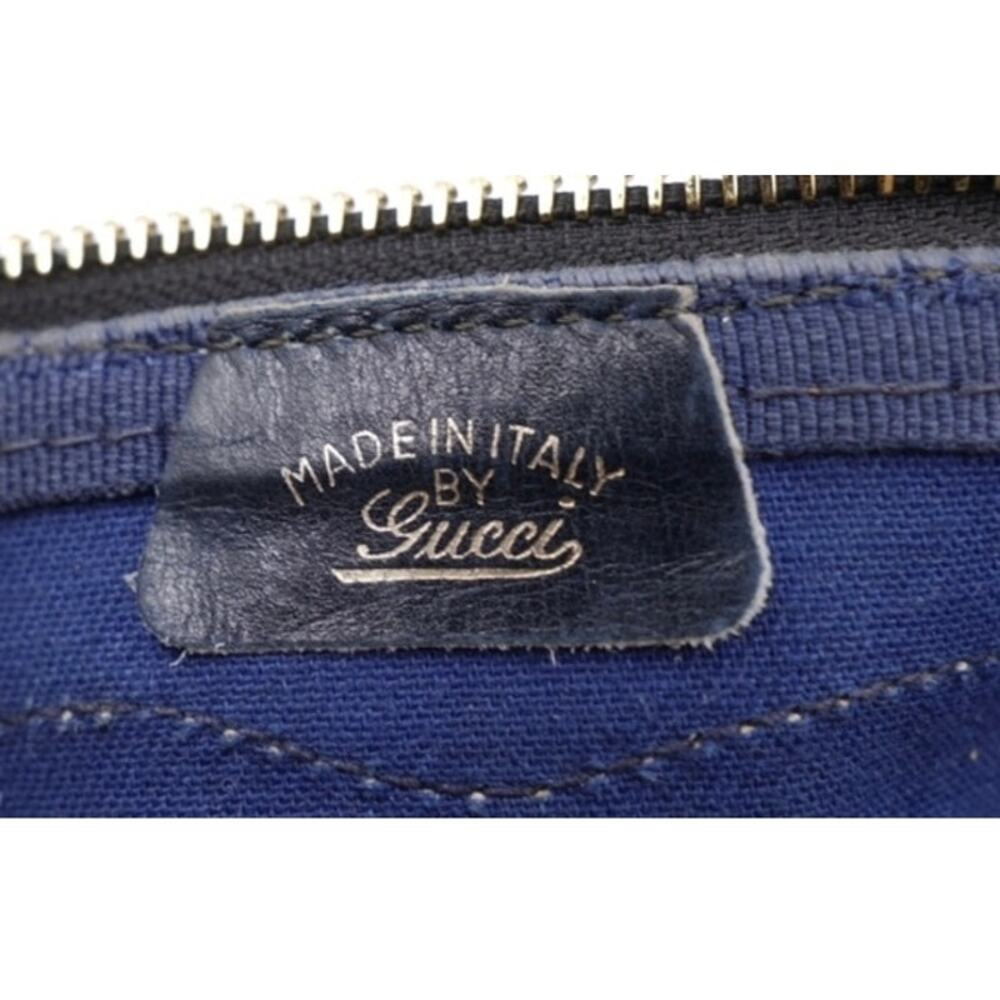 Gucci Navy Boston Bag Vintage - Picture 3 of 14